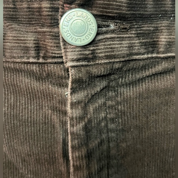 Lands' End 16 Brown Corduroy Mid
Rise Cotton Stretch Pant. - Picture 3 of 4